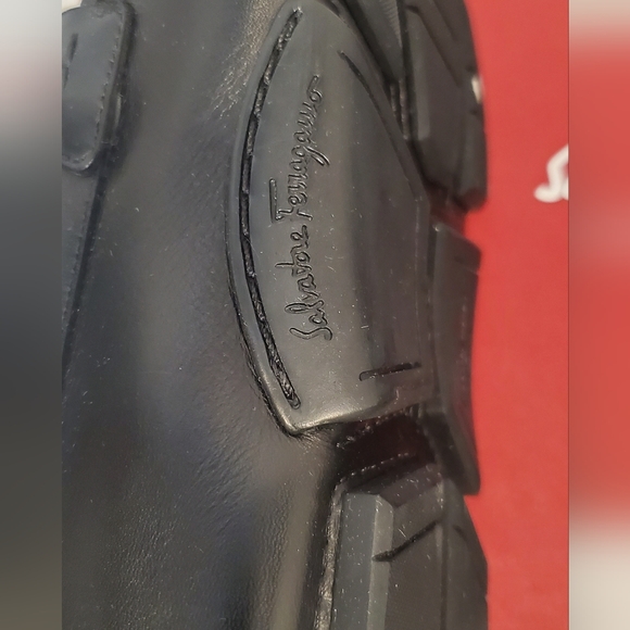 SALVATORE FERRAGAMO SHOES DRIVING LOAFERS LEATHER BRAIDED GANCINI US SZ 6EE NEW - Picture 6 of 11